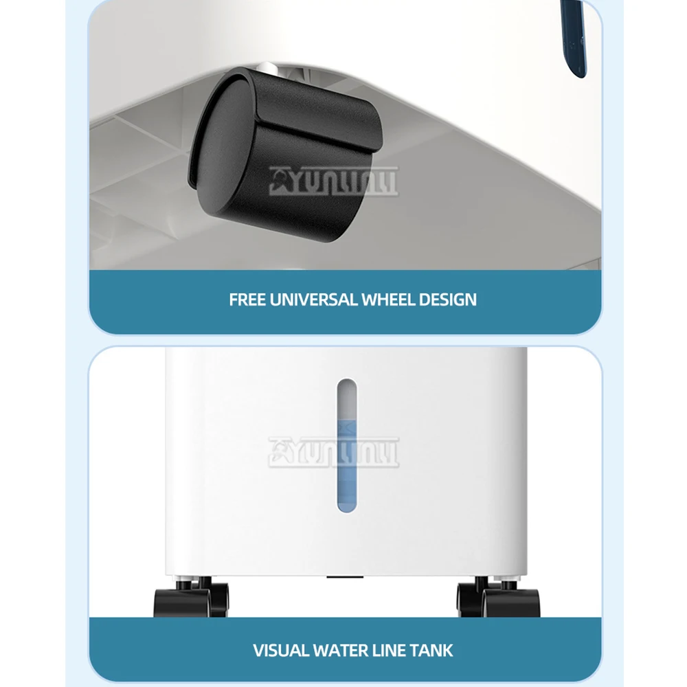 Ventilador de refrigeración para el hogar, máquina de aire acondicionado, Enfriador de aire pequeño, aire acondicionado de calefacción de doble uso móvil