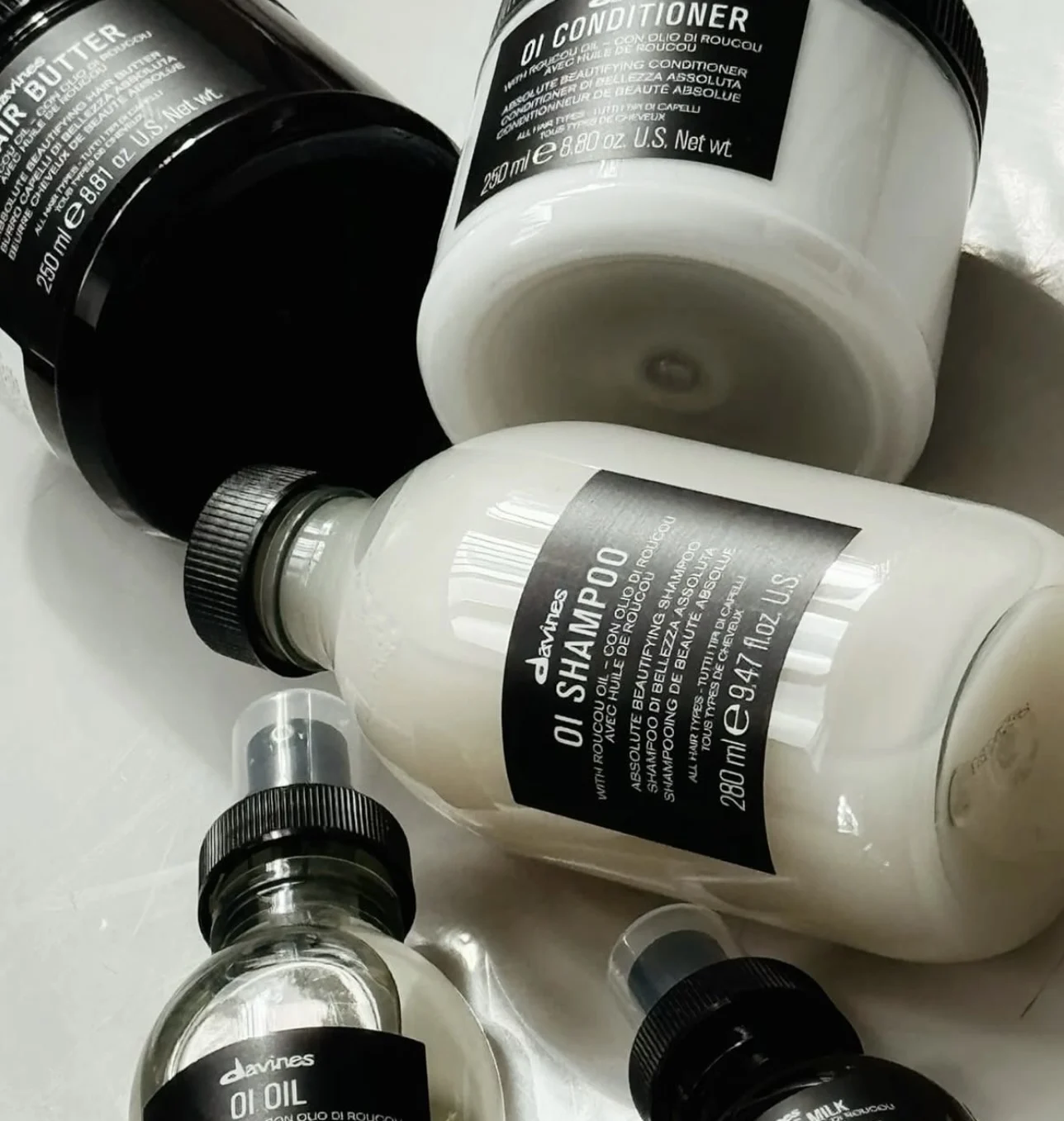 Davines OI Hair Shampoo Conditioner Series Set Hair Care Essential OI Roucou Oil Nourishing Repair Soft Healthy Hair Scalp Milk view 4
