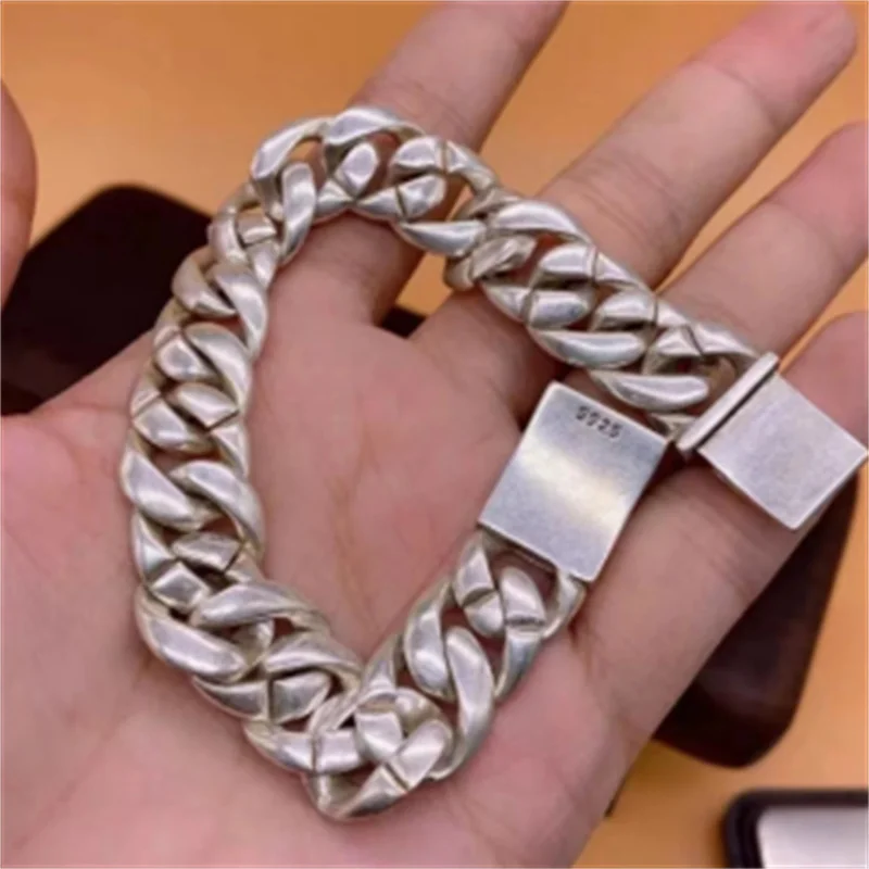 Jia Le/ Tibetan Silver Twist Fashion Bracelet Personalized Simple Jewelry Exquisite Workmanship for Couples Women Men Gift