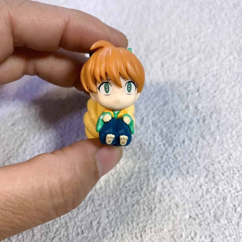 Bandai Inuyasha Machiawase Sitting Figure Set Higurashi Kagome Miroku Mini Figure Q Version Cute Anime Collectible Desk Decor view 5