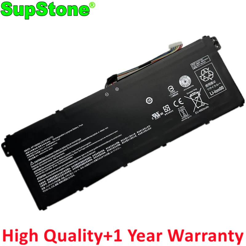

SupStone AP19B8M Laptop Battery For Acer Chromebook CB515-1WT CB317 CP514 CP713,Swift 3 SF314-59,TravelMate P4 TMP414-51,SFX14-4
