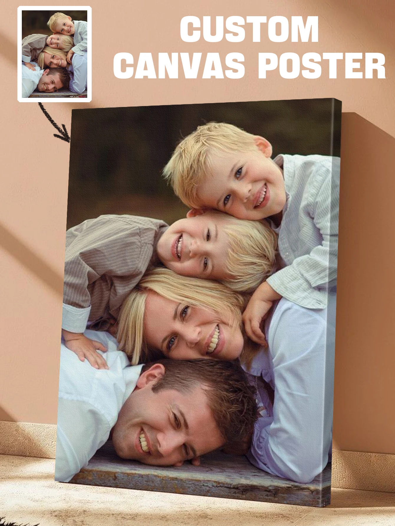 1Pc Custom Big Size Canvas Poster.Custom Canvas Painting For Graduation Gifts/Wedding Items/Easter Gift/Garden Decor.