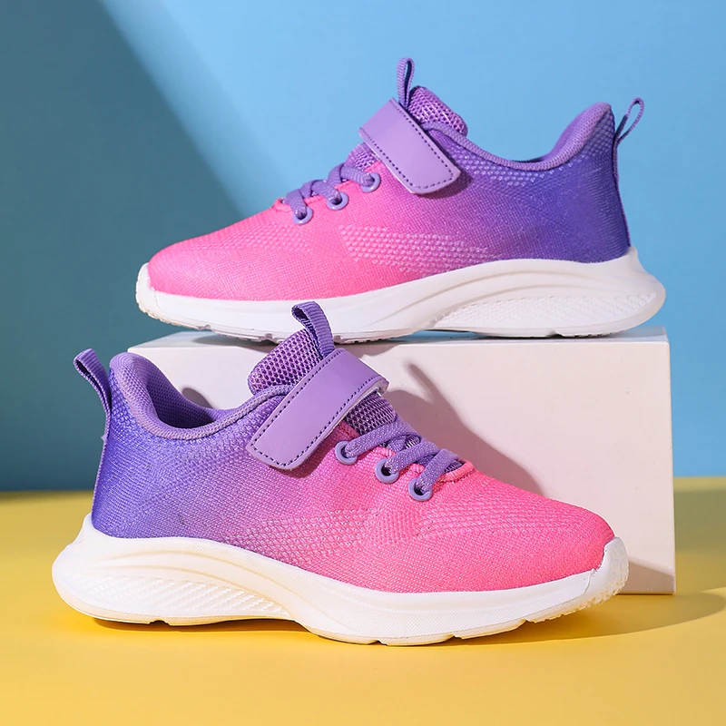 

Красочные кроссовки для девочек, детская обувь, модные легкие мягкие детские повседневные кроссовки, новинка 2025 года, теннисная спортивная обувь для девочек