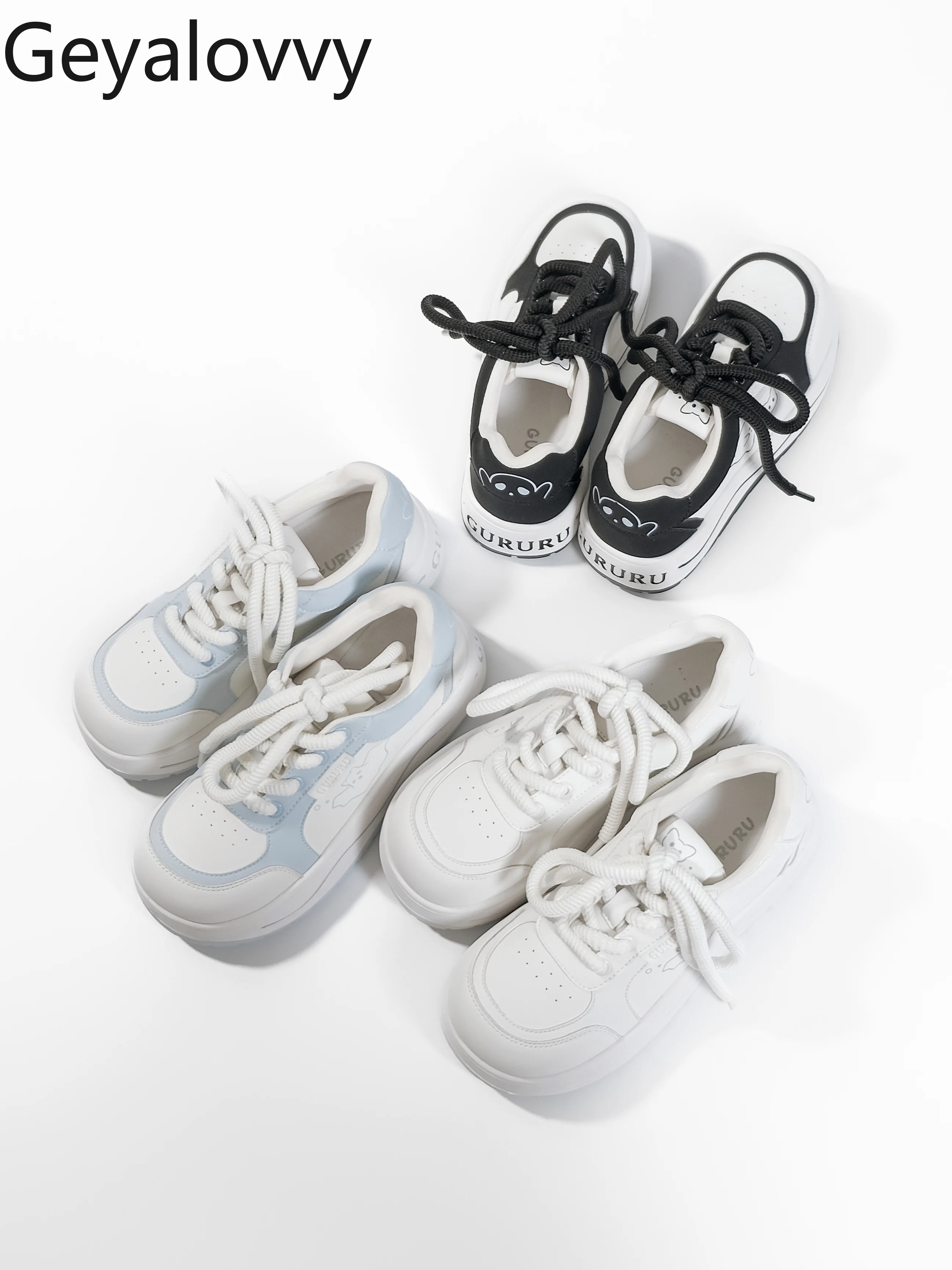 

Japanese Style Original Casual Multi-Color Cute Girl Thick-Soled Sneakers Sports Shoes for Women 2025 New Autumn Winter