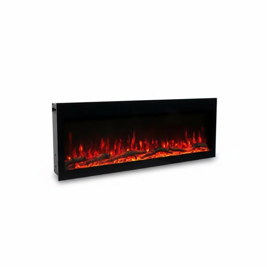 Electric Fireplace, 72 Inch/1828mm Wall Inset Heater, 1500W Remote Control Fireplace, Indoor Decorative Insert Electric Heater