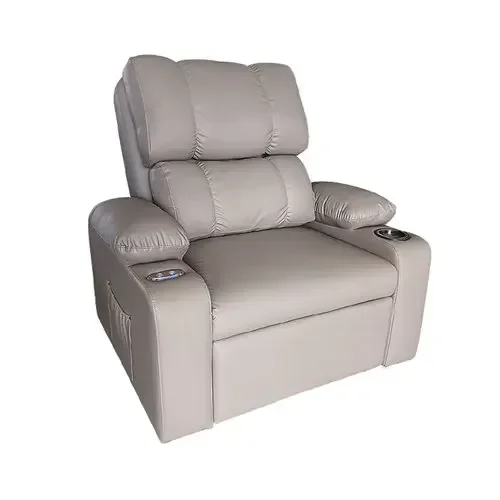 Intelligent Automatic Retractable Electric Sofa Bed Can Lie Flat Function Foldable Dual-Purpose Single Bed Recliner