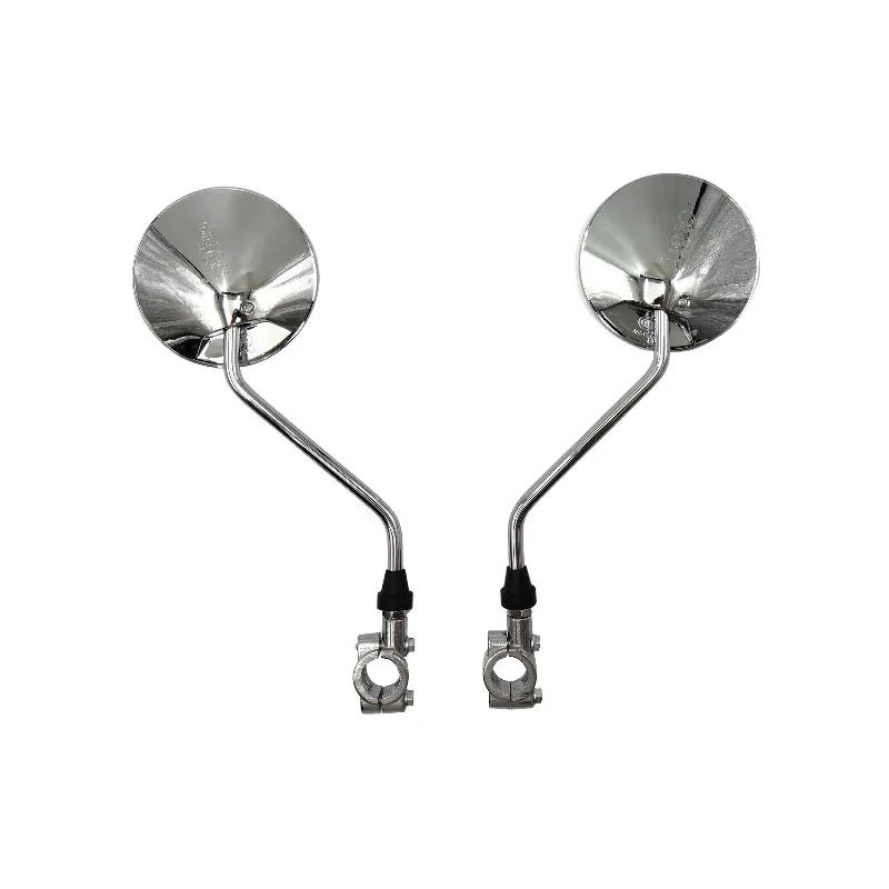 

Retro Bicycle Rearview Mirror Beach Car Long Handle Reflector M8 Send Thickened Aluminum Base Modification