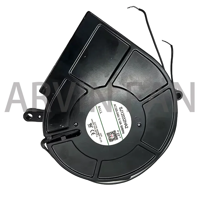 Original Centrifugal Blower AC Fan 220v SJ12032HA2 125mm X 32mm For Refrigeration Turbine Cooling Cooler Metal Body