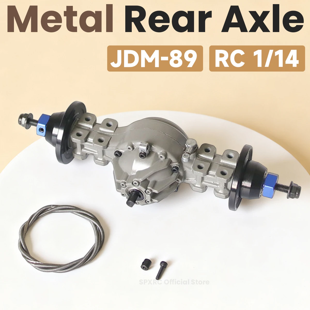 

JDMODEL Differential Lock Metal Rear Axle JDM-89 Upgrade Parts For 1/14 Tamiya RC Truck Tractor Dumper Toy Car Model Accessories