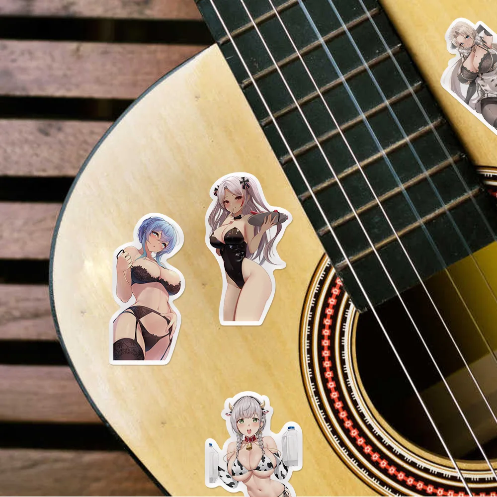 50pcs Sexy Stickers for Adults Hentai Stickers Pack Waifu Sticker Packs for Adults Laptop Stickers Anime Girl Ahegao Stickers