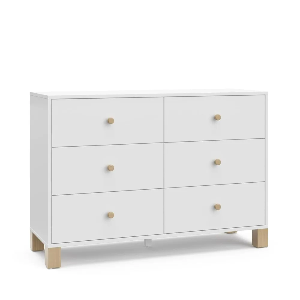 3 Drawer Combo Dresser – Interlocking Drawer System, Pre-Installed Drawer Tracks for Easier Assembly