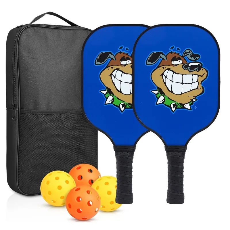 

Набор для пиклбола Zoco: 2 ракетки из углеродного волокна, 4 мяча, портативная сумка, ракетки с сотовой структурой из полипропилена, УФ-печать, унисекс