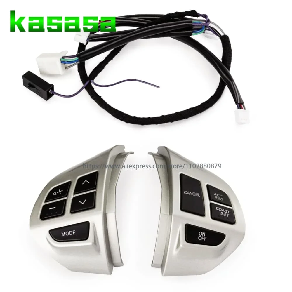 8701A087 8602A008 新型クルーズコントロールラジオスイッチステアリングホイールボリュームサウンドボタン自動車部品 - 三菱ランサーアウトランダーASX 20用