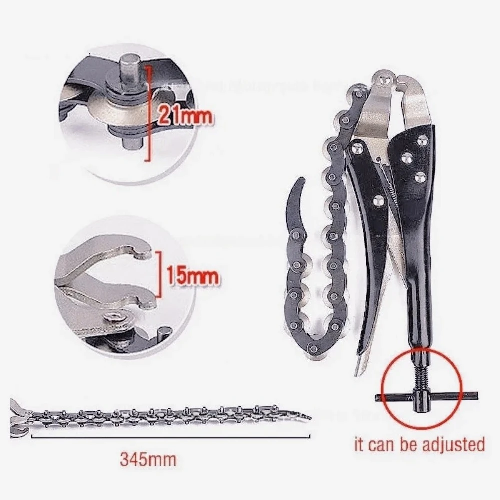 Heavy Duty Chain Pipe Cutter Chain Exhaust Pipe Cutter Tool Multi-Wheel Blade Tail Steel Tubing Cutter Cutting Locking Pliers