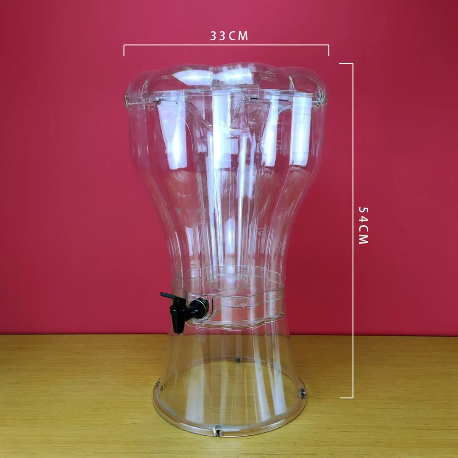 

Easy Serve Drink Dispenser Round Juice Container for Summer BBQ Wedding Countertop Holiday Club