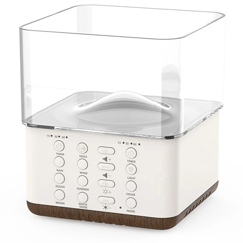 White Noise Sound Machine With 30 Soothing Sounds 3 Timer Portable Sleep Aid Machine For Office Noise Canceling Nursery