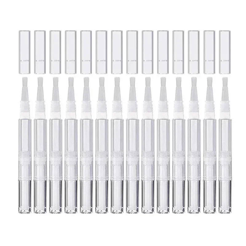 10/20/50/100Pcs tubi vuoti per penna a spirale per smalto per olio per unghie trasparenti applicatori per lucidalabbra contenitore per cosmetici