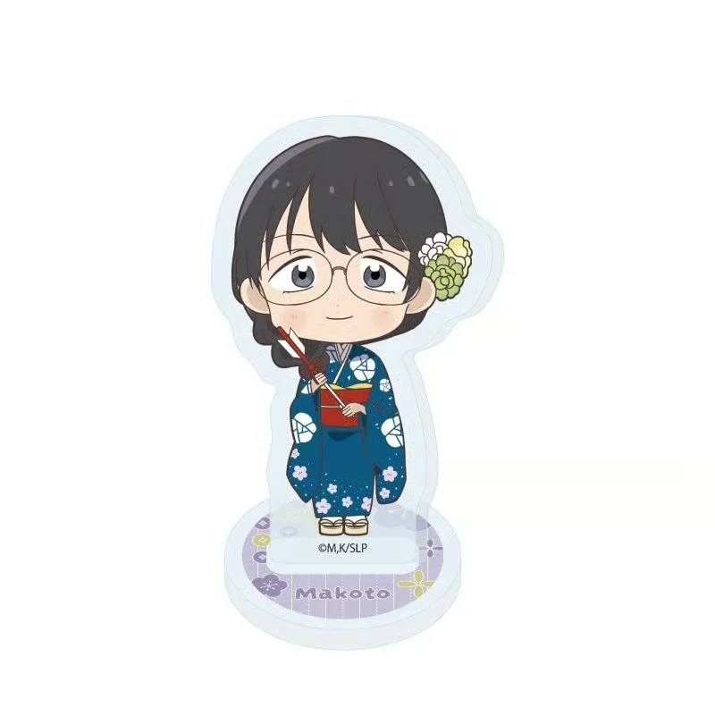 Anime skip to loafer New Year Kimono Ver Iwakura Mitsumi Q-Style Acrylic Stand Model Plate Keychains Desktop Ornament
