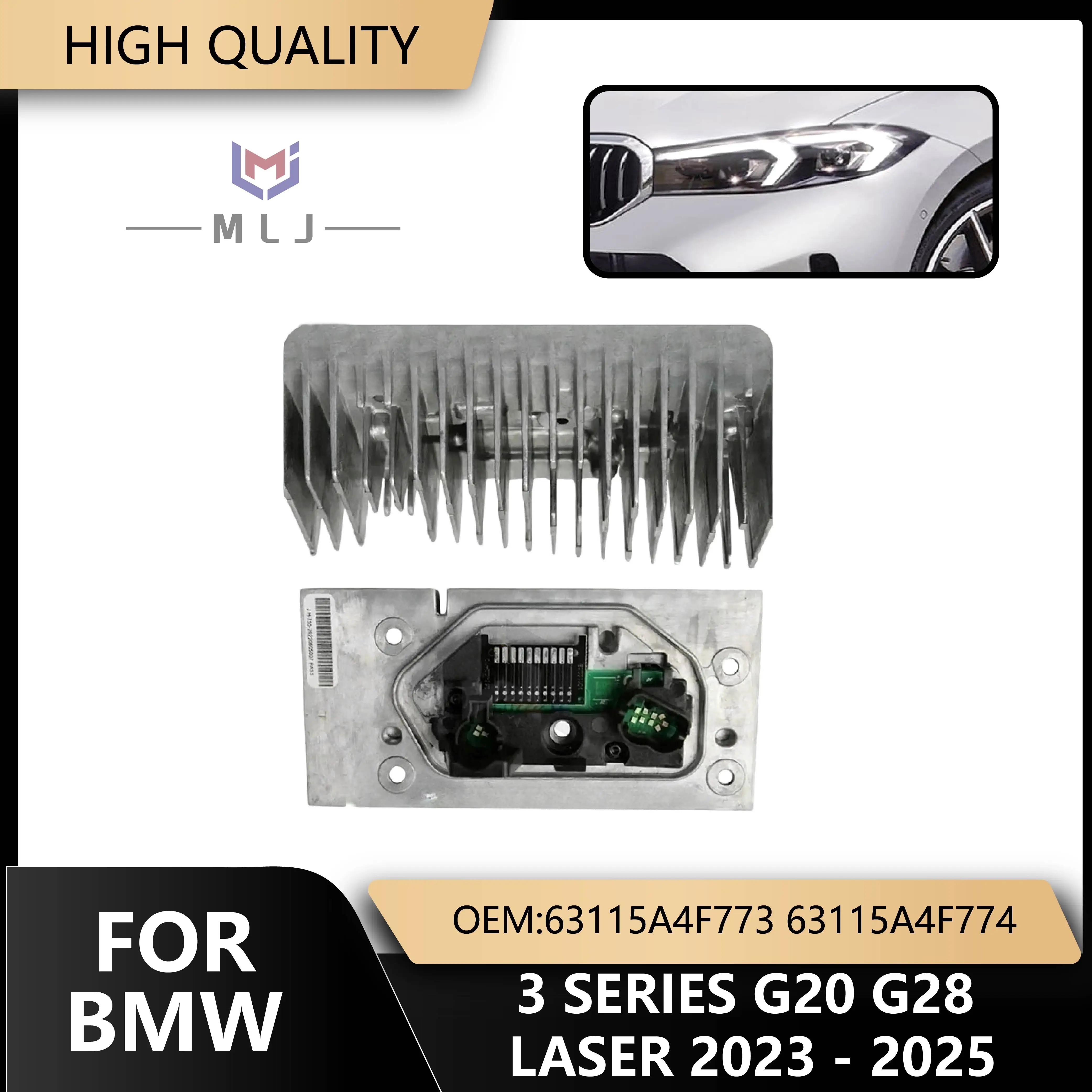 

Laser Headlight LED Module 63115A4F773 63115A4F774 DRL Daytime Running Light For BMW 3 Series G20 G28 2023-2025 Replacement