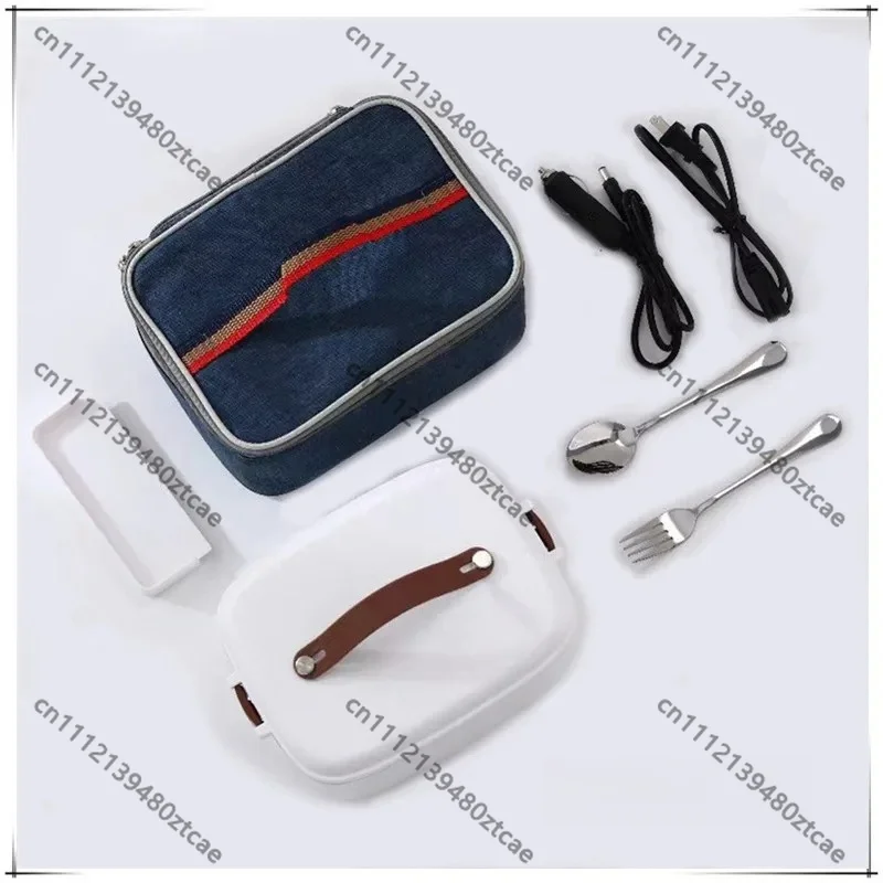 1.8L Multifunctional Car Rice Cooker 12V 24V Water-free Heating Lunch Box Portable Food Cooking Warmer Container
