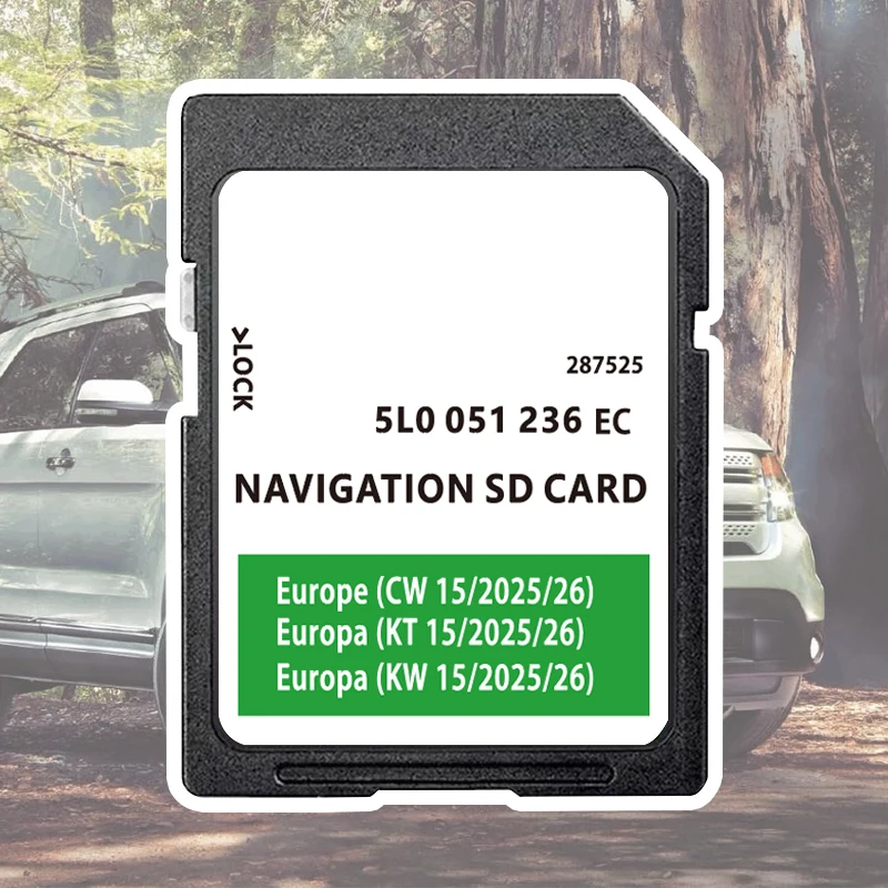 

32GB Europe UK Maps 2025-2026 5L0051236EC Navigation for Skoda Octavia Superb Fabia Rapid Amundsen MIB2 SAT NAV SD Card