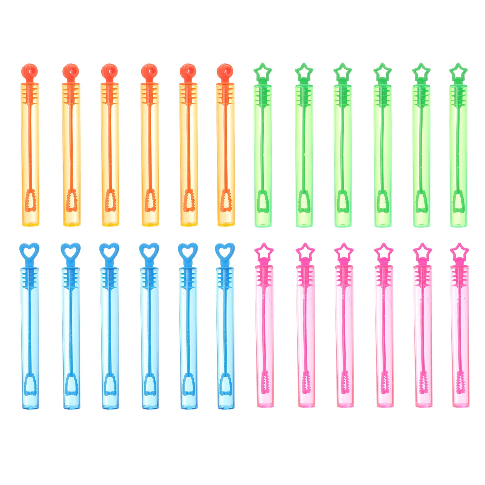 24 Pcs Bubble Stick Outdoor Mini Child Toy Bubbles for Kids Plastic Wand Empty Wands