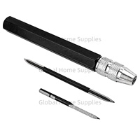 3PCS Scraper Deburring Tool Adjustable Trimming Blade Triangular Trimmer Pencil Steel Cutter Reamer Fabrication Reaming Removal