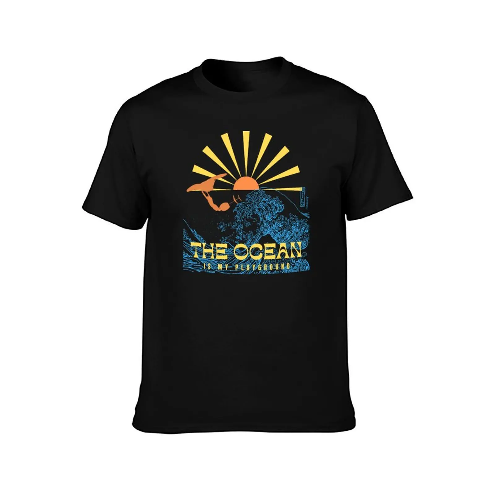 Wing Surf |Wing Foiling The Ocean Is My Playground Wingfoil Gift for wing surfers | T-Shirt Long Lasting Casual T-Shirt