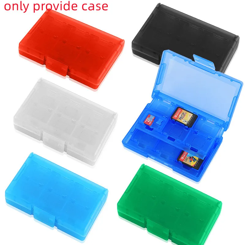 200pcs Portable Travel Accessories 24 In 1 Game Case Micro SD Case Holder Hard Shell Storage Prote For Switch /OLED / Lite