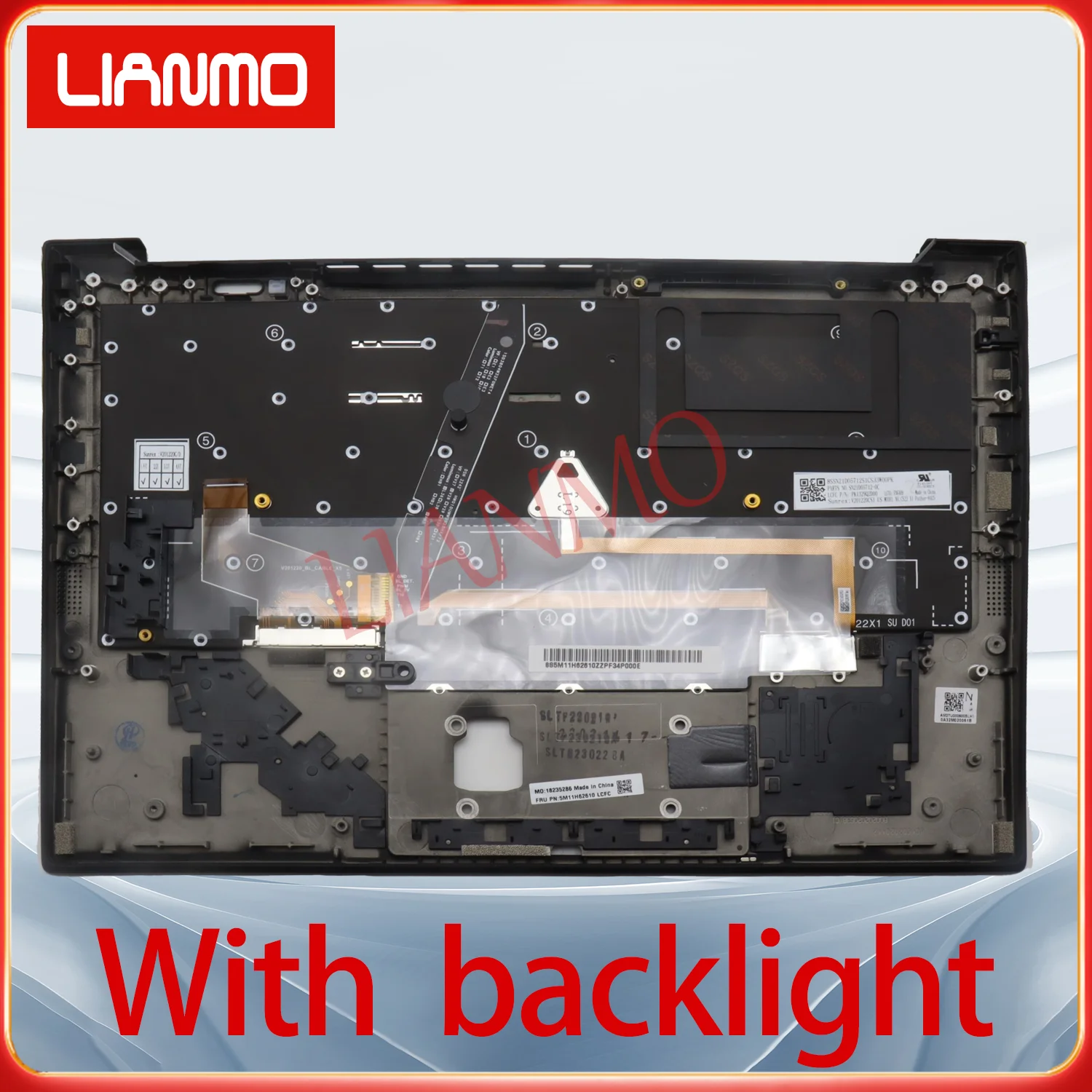 US Layout LIANMO Replacement Keyboard Compatible with Lenovo ThinkPad X1 Carbon Gen11/X1 Carbon Gen10 with C-shell Backlight