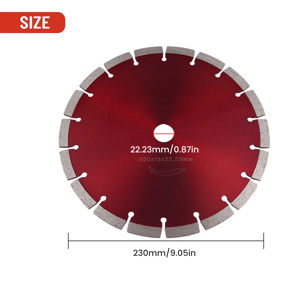 Diamond Disc Polishing Wheel Diamond Blades 230mm Diamond Disc Sintered Segments for Durability and Efficiency