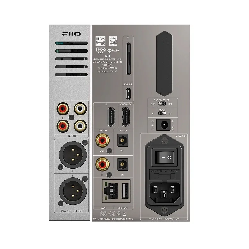 R9 Android Media streamer, Network Player, MQA Full Decode, USB DAC, DSD512 PCM768kHz/32Bit Bluetooth 5.0, HDMI Supported