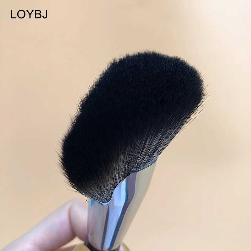 LOYBJ 72# Fan Contour Brush Professional Face Blush Highlight Bronzer Contour Powder Brush Soft Synthetic Hair Sculpting Brushes