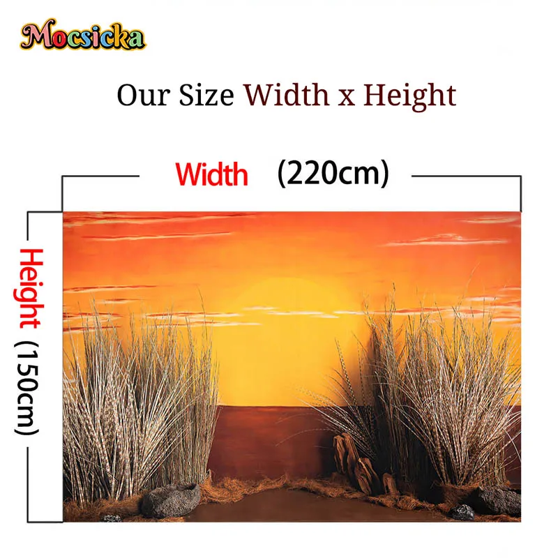 خلفية التصوير الفوتوغرافي للمزارع الغربية من Mocsicka ، لوازم الديكور للحفلات ، مستلزمات استوديو تحطيم الكعك ، لافتة ، غروب الشمس ، دش الطفل