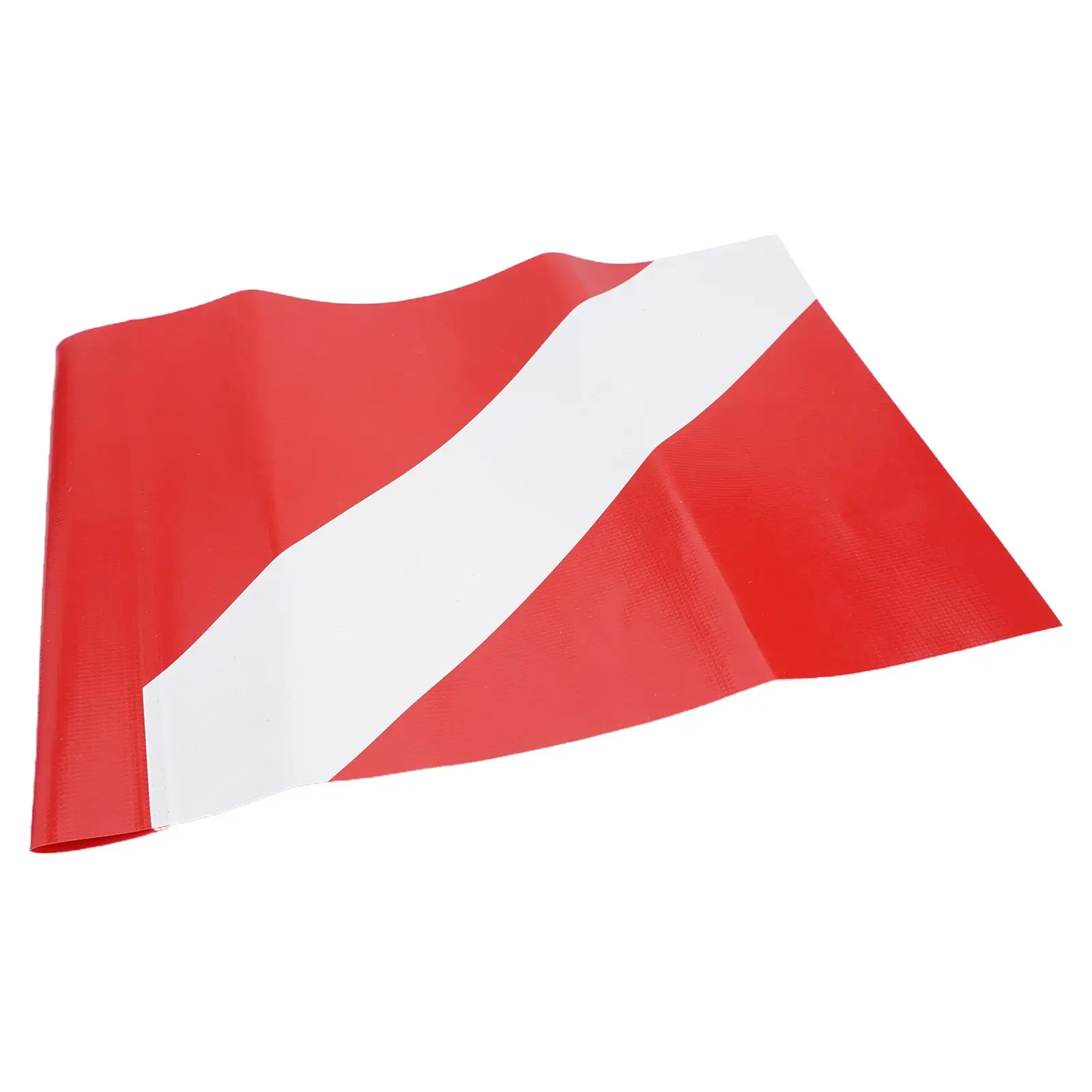 1 X Scuba Diving Flag PVC 11.4*8.7inch Waterproof Scuba Diver Flag Banner Float Flag Red White Water Kayaking Accessories