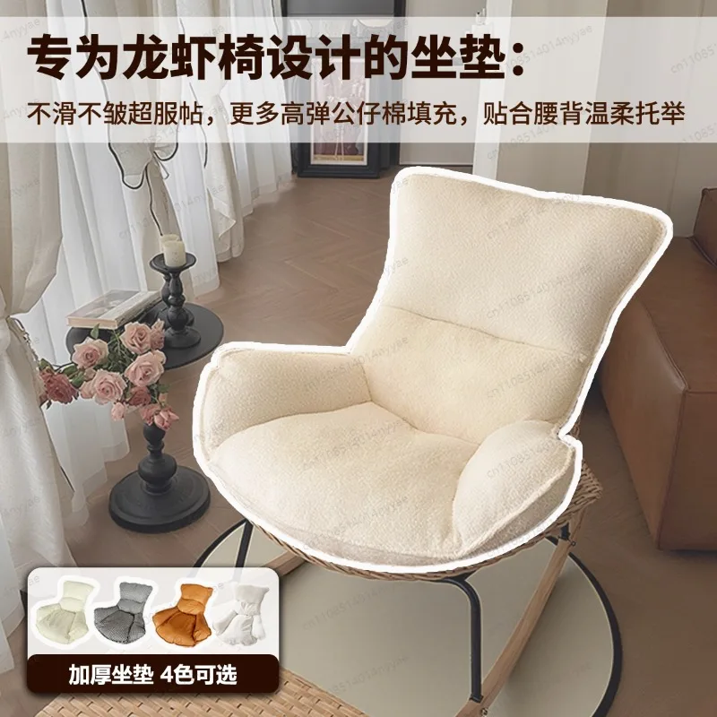 Vacuum Packed Rocking Chair Pad, Universal Thick Replacement Cushion for Rattan Rocker & Outdoor Lounge Chair - Fast Bounce Back