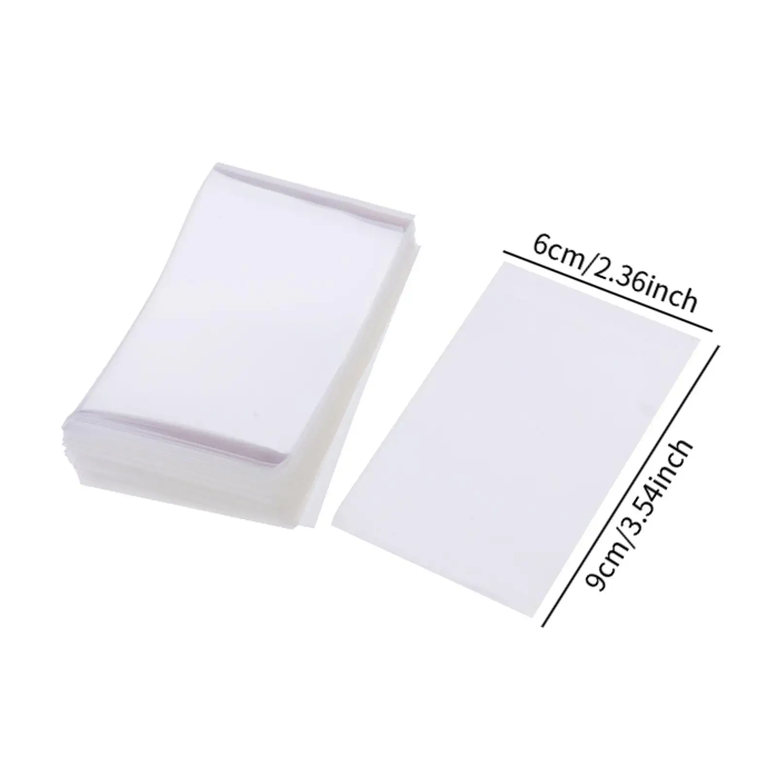 Card Sleeve Pack 100pcs Clear Plastic Trading Card Protectors for MTG Deck and Board Games