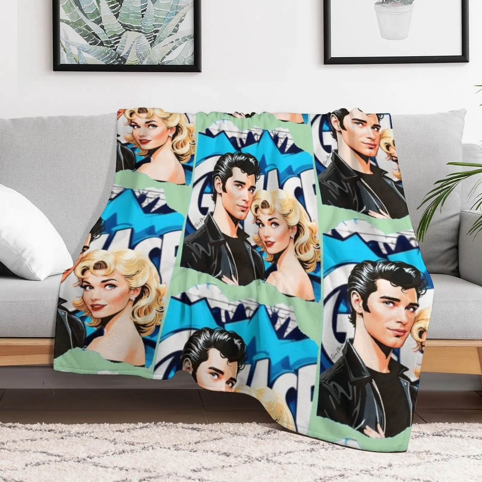 Grease Lightning Throw Blanket Hairy Blankets For Baby Winter beds Blankets