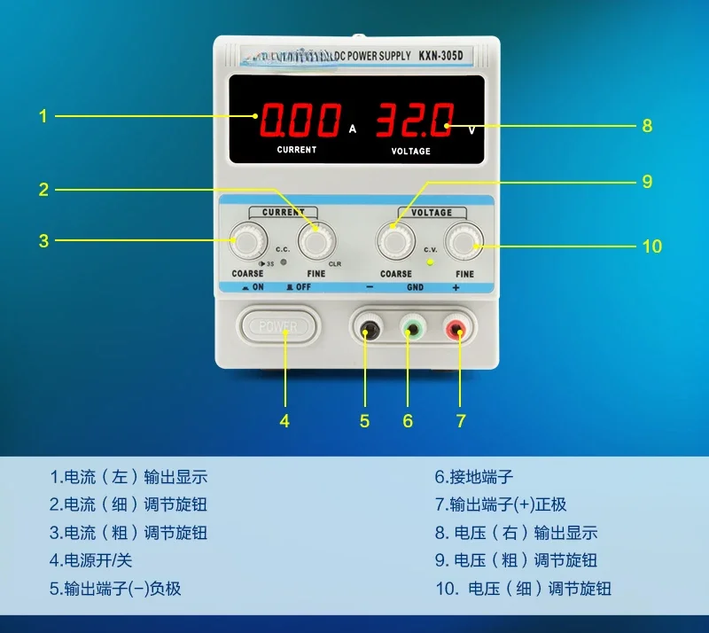 Zhaoxin Adjustable DC Stabilized Power Supply 15V30V60V Mobile Phone Laptop Maintenance Full Power Constant Voltage