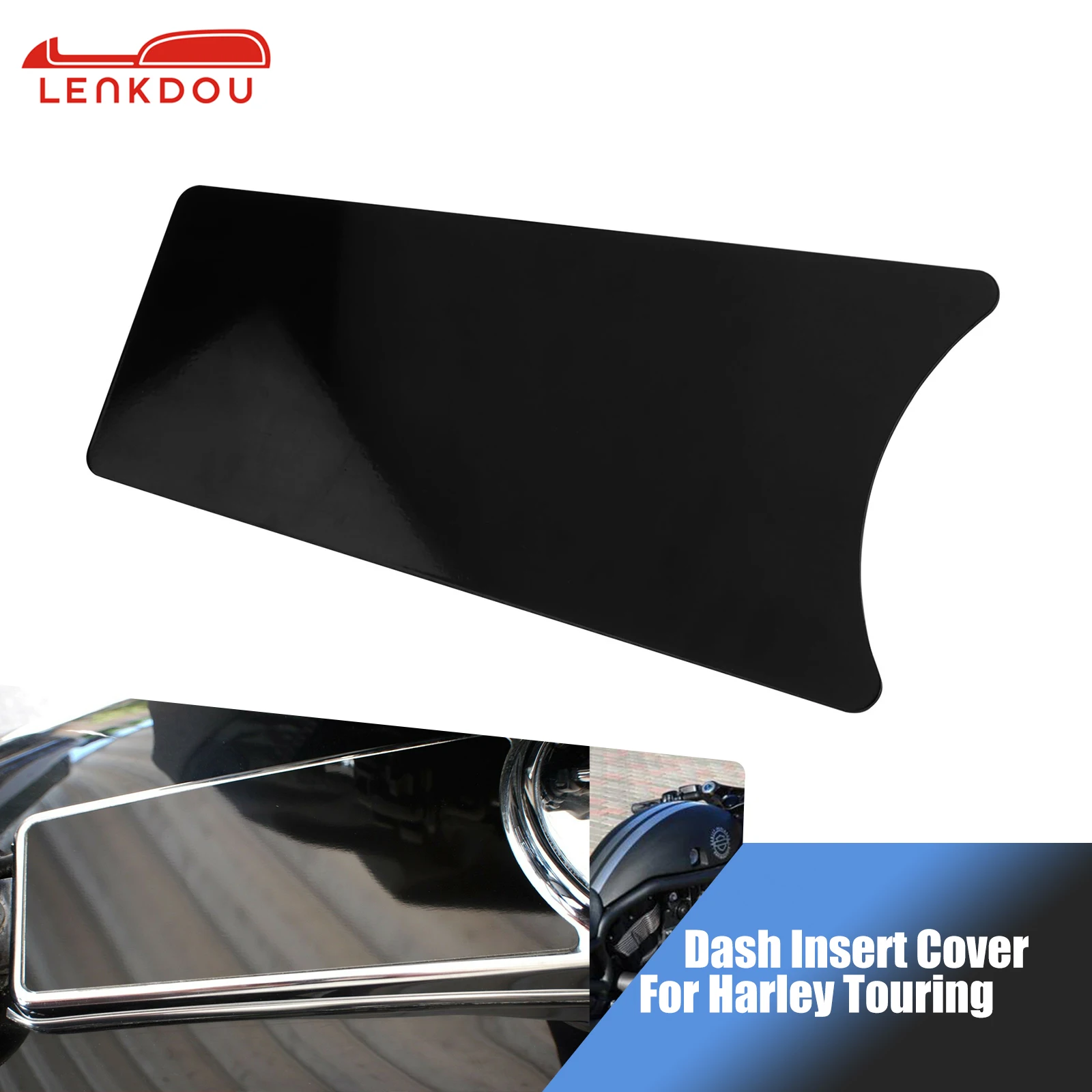 

Track Dash Insert Cover For Harley Touring Road Glide Street Glide Road King FLH 87-07 Motorcycle Accessories Black Tank Panel