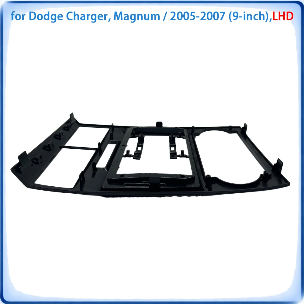 Car Radio Fascia Frame For Dodge Challenger & Magnum 2005-2007 9 inch LHD With Canbus Decoder & Wiring Harness Car Accessories