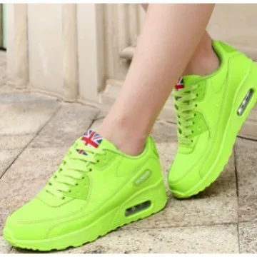 

Женские кроссовки Fitn Swinging oes Air Cuion Outdoor Independent Station Трансграничный круглый носок без шнуровки Casual oes Летний сезон