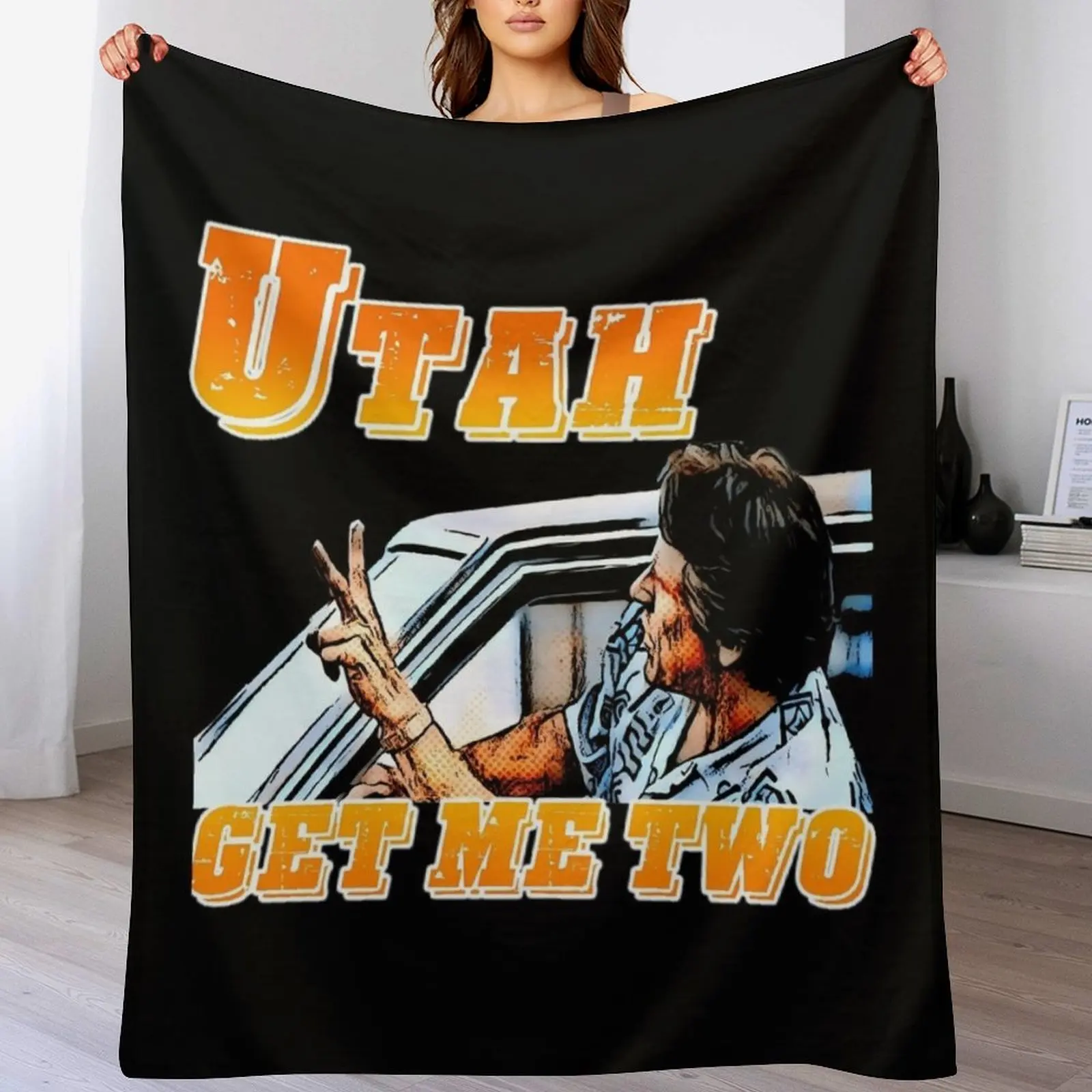 

Utah Get Me Two Throw Blanket sofa bed Vintage Luxury Brand Luxury Throw Blankets