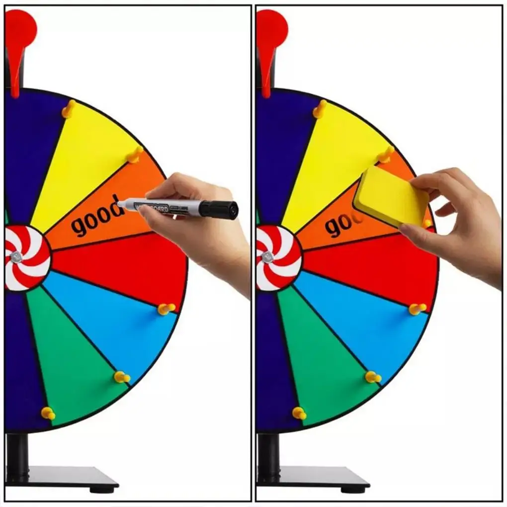 Spin Wheel With Stand Enjoy Creative Customization Anywhere Fun And Fair Game Tabletop Roulette Spin