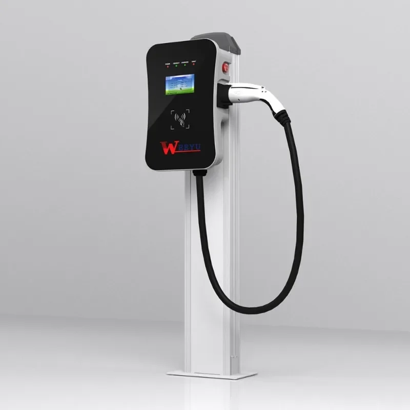 WEEYU 11kw EV Charger with OCPP and Wifi Wall Mounted EV Charger Electric Vehicle Charging Station Type 2