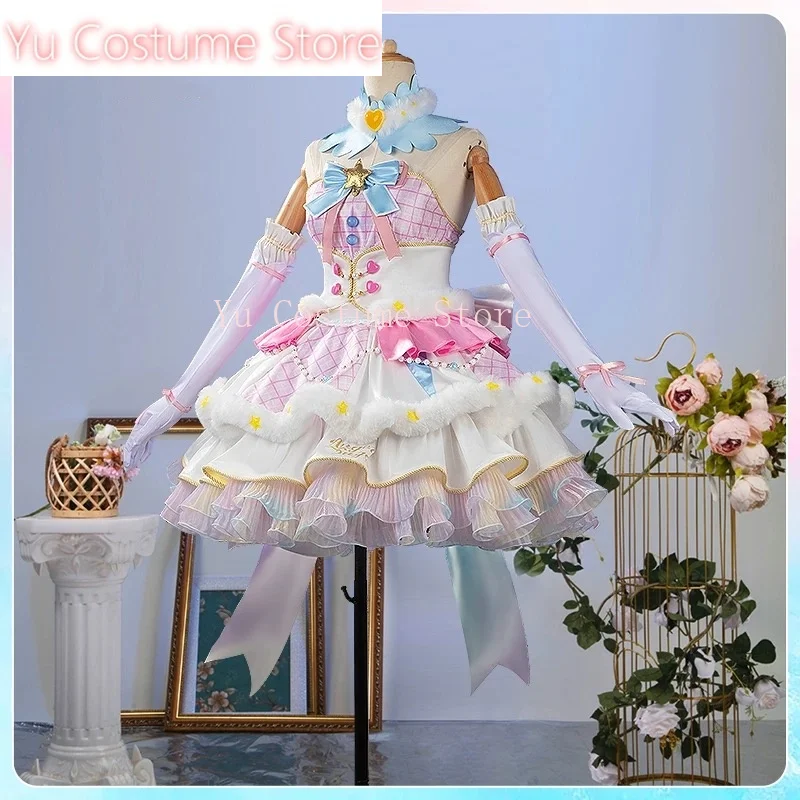 Yu Costume Aikatsu! Series Hoshimiya Ichigo Shining Declara Cosplay Cos Game Anime Party Uniform Hallowen Play Role Clothes