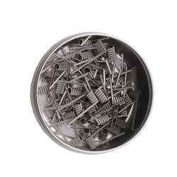 50Pcs/Box A1/316/NI80 MTL Triple Fused Clapton Premade Wires MTL Fused Clapton Best Heating Resistance Coil