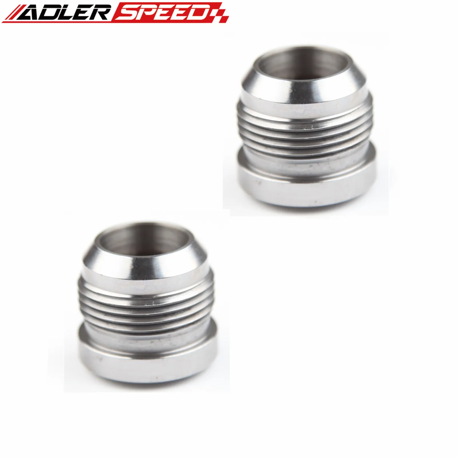 

2PCS Aluminum AN-20 AN20 20AN Male Weld Plug Adapter Fitting Round Base
