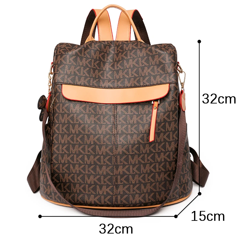 2024 New Luxury Women Backpack Delicate PVC Fabric Shoulder Bag Women Letter Designer Backpack Girls School Backpack Schoolbag