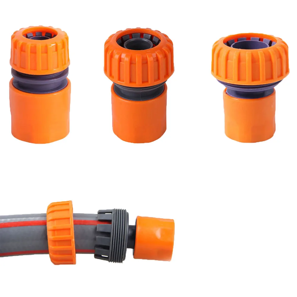 

3Pcs 3/4"1/2” 1” Inch Garden Water Connectors Irrigation Quick Connector For Diameter 20mm Water Hose Connect to Spray Connector